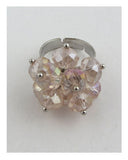 Adjustable crystal ring