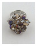 Adjustable crystal ring