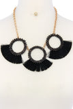 Fashion chunky stylish necklace and earring set