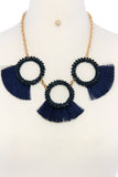 Fashion chunky stylish necklace and earring set