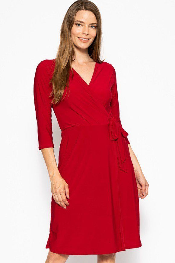 Midi 3/4 Sleeve Dress