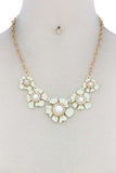 Floral Pearl Bead Necklace