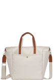 2in1 Designer Canvas Fabric Satchel With Long Strap