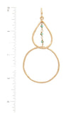 Teardrop Shape Circle Drop Earring