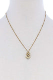 Cute Triple Triangle Pendant Necklace