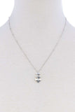 Cute Triple Triangle Pendant Necklace