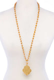 Designer Multi Bead Pendant Necklace