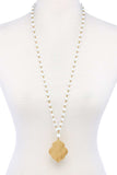 Designer Multi Bead Pendant Necklace