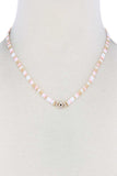 Evil Eye Charm Color Block Necklace
