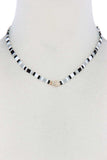 Hamsa Hand Charm Color Block Necklace