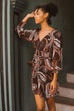 A Woven Mini Dress In Vintage Paisley Print