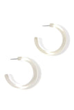 Chic Transparent Hoop Earring