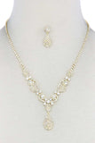 Rhinestone Teardrop Shape Necklace