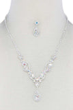 Rhinestone Teardrop Shape Necklace