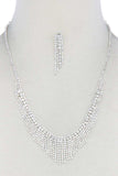 Dangle Rhinestone Necklace