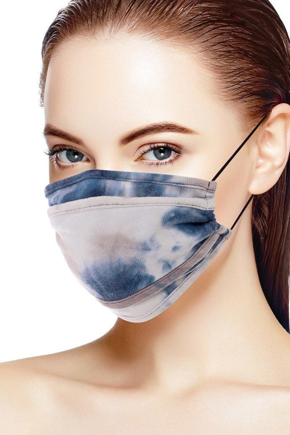 Tie Dye Trifold Reusable Face Mask