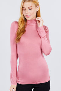 Turtle Neck Rayon Jersey Top