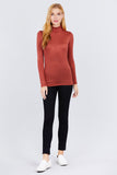 Turtle Neck Rayon Jersey Top