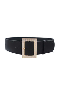 Rectangle Rhinestone Buckle Belt