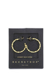 Secret Box Metal Open Circle Earring