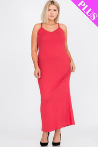 Plus Size Racer Back Maxi Dress