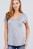 V-neck Rayon Jersey Top