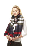 Plaid Oblong Scarf