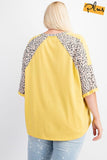 Soft Poly Cotton Animal Print Mix Loose Fit Top