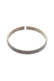 3 Line Rhinestone Flexible Bracelet