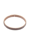 3 Line Rhinestone Flexible Bracelet