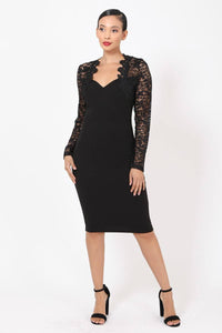 Crochet-lace Bodycon Dress