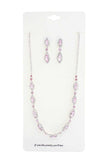 Elegant Marquise Rhinestone Loop Necklace