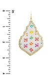 Seed Bead Pattern Dangle Earring