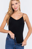 V-neck 2 Ply Cami Bodysuit