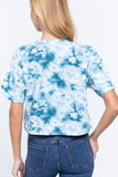 Tie-dye Cotton Jersey Crop Top