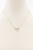 Heart Rhinestone Necklace