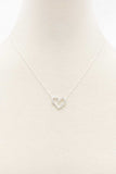 Heart Rhinestone Necklace