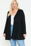 Solid Long Sleeve Cardigan