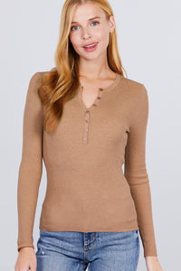 Viscose Henley Sweater