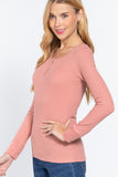 Long Slv Scoop Neck Thermal Top