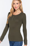 Long Slv Scoop Neck Thermal Top