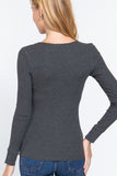 Long Slv Scoop Neck Thermal Top