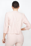 3/4 Sleeves Blazer & Capri Pants Set