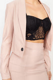 Collared Blazer & Skirt Set