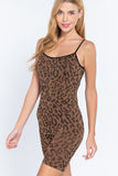 Adj Cami Leopard Seamless Romper