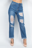 Distressed Boyfriend Jeans