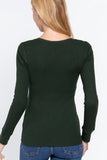 Long Slv Henley Thermal Top