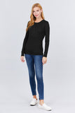 Long Slv Henley Thermal Top