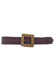 Fashion Square Straw Buckle Belt