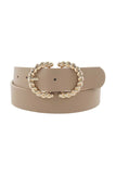 Metal Twist Buckle Belt